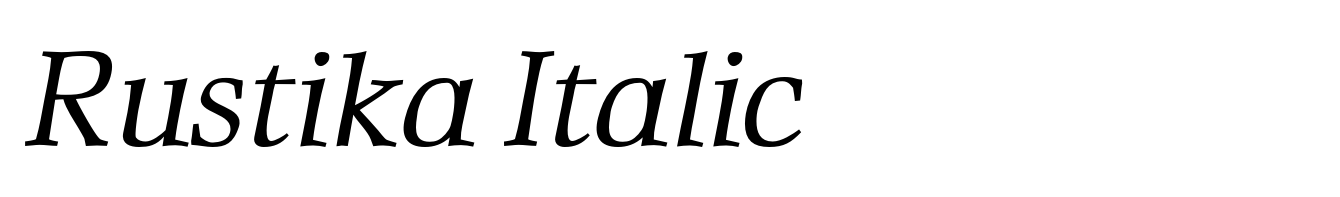Rustika Italic